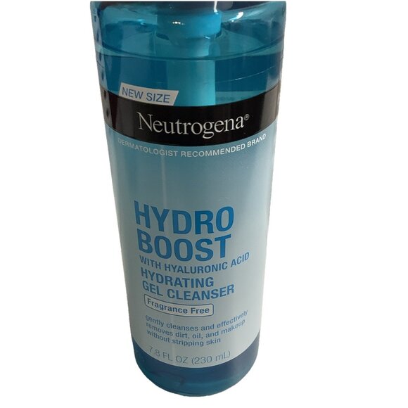 Neutrogena Hydro Boost Water Gel & Gel Cleanser With Hyaluronic Acid Combo New - Picture 2 of 5
